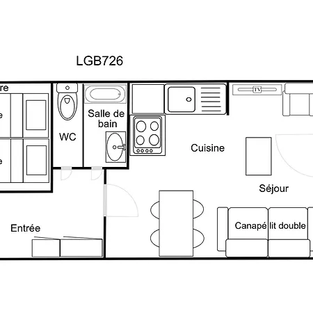 公寓 Confortable 2 Pieces, Skis Aux Pieds & Proche Commerces - Fr-1-182a-29 谷雪维尔